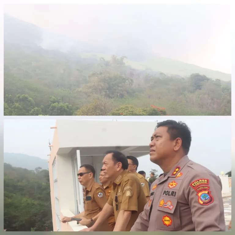 Gunung Lokon Terbakar, Lebih 100 Hektare Hutan Hangus