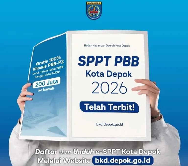 Kabar gembira! BKD Depok gelar pemutihan PBB-P2, diskon pajak hingga 100 persen