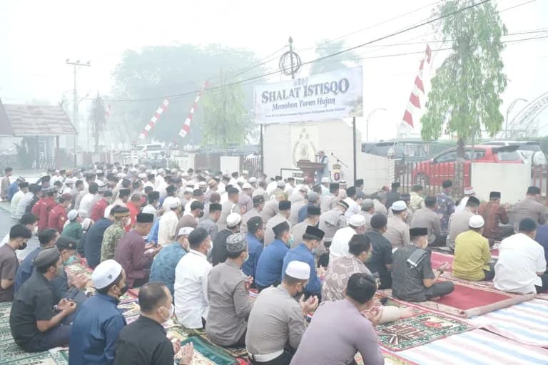 Polres Barsel gelar shalat Istisqa dan doa lintas agama minta hujan