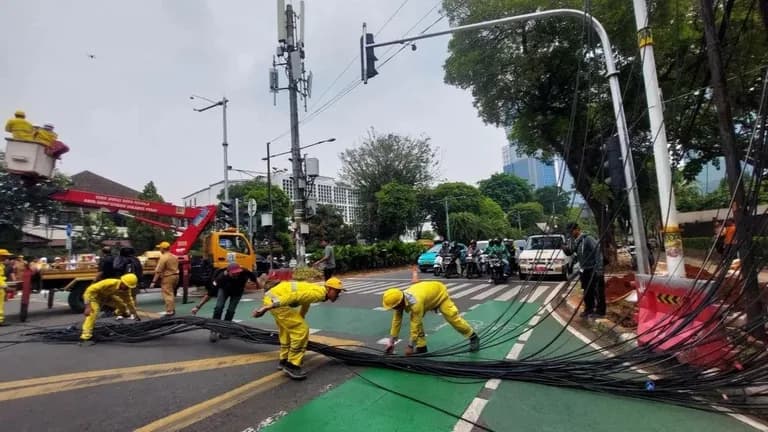 Pemprov DKI pangkas 50 persen kabel tak berizin