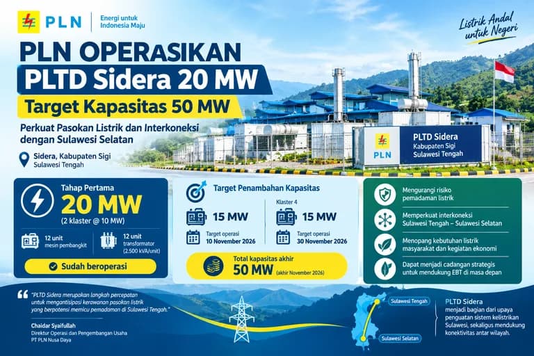 PLTD Sidera di Kabupaten Sigi