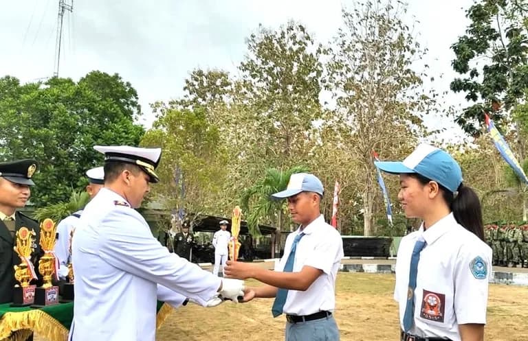 Upacara HUT TNI Talaud