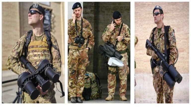 Militer Italia telah mengerahkan senjata-senjata yang tidak biasa ketika mengamankan pemakaman Paus Fransiskus, 26 April 2025. (news.com.au)