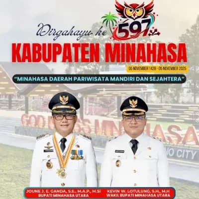 Bupati Minut Tujuan utama kami adalah membuat daerah ini semakin lebih maju