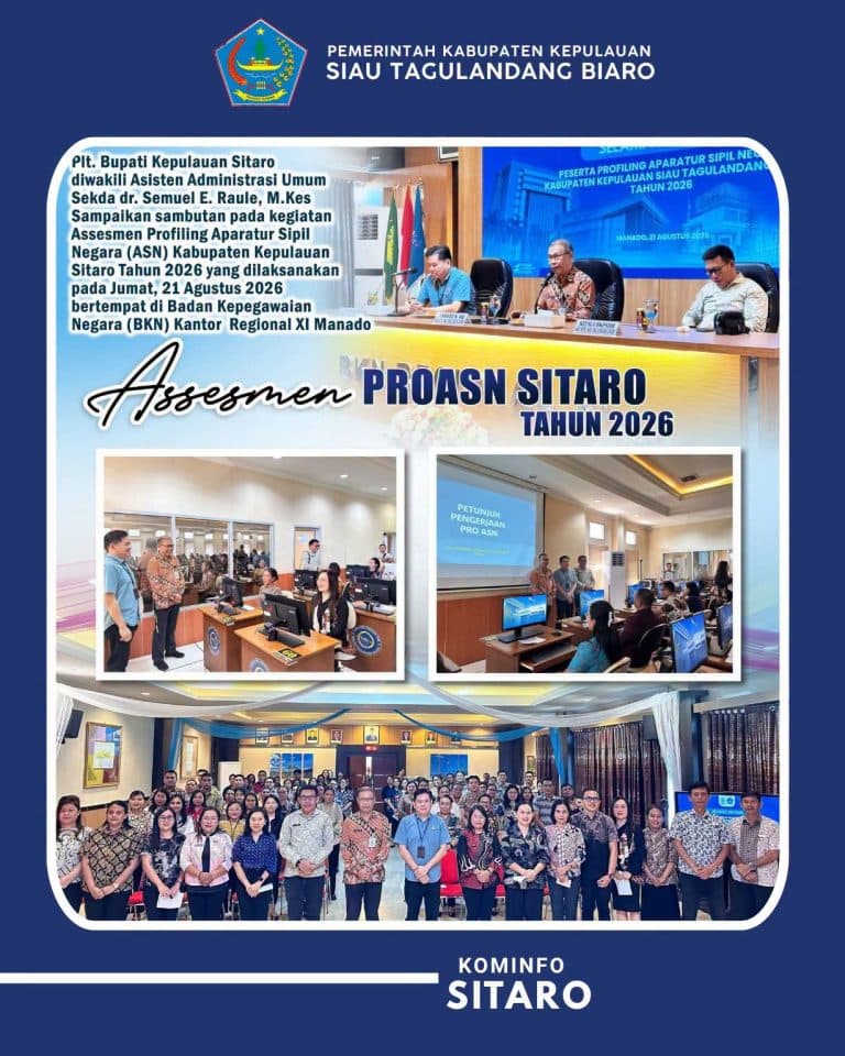 Asesmen Profiling ASN Kabupaten Kepulauan Sitaro di BKN Manado