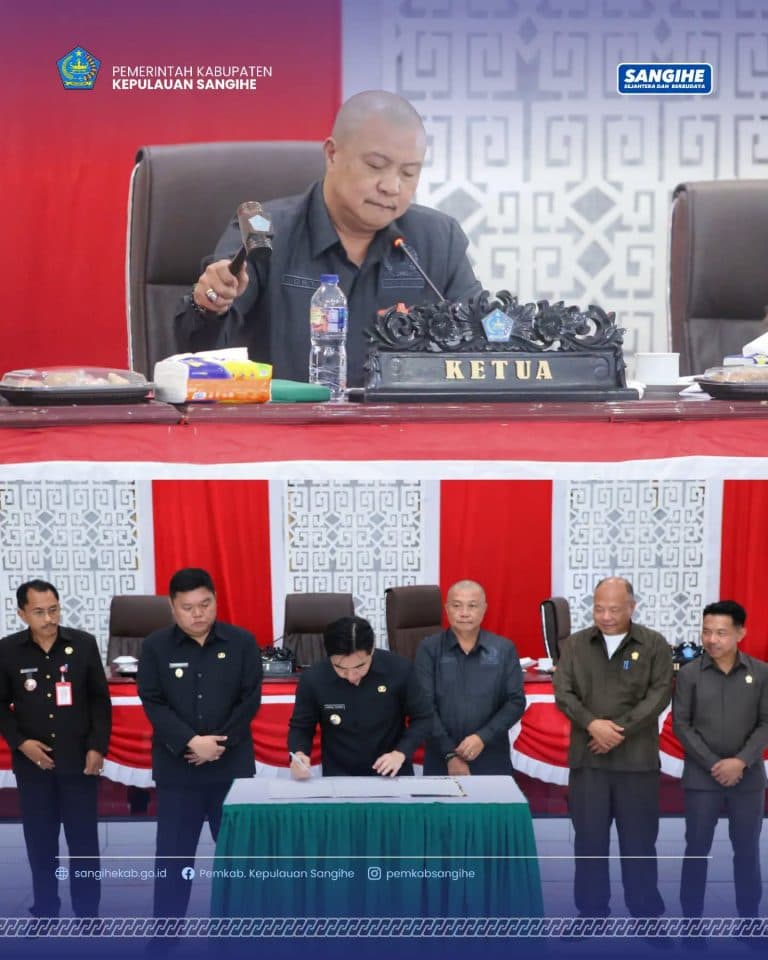 Rapat paripurna APBD Sangihe