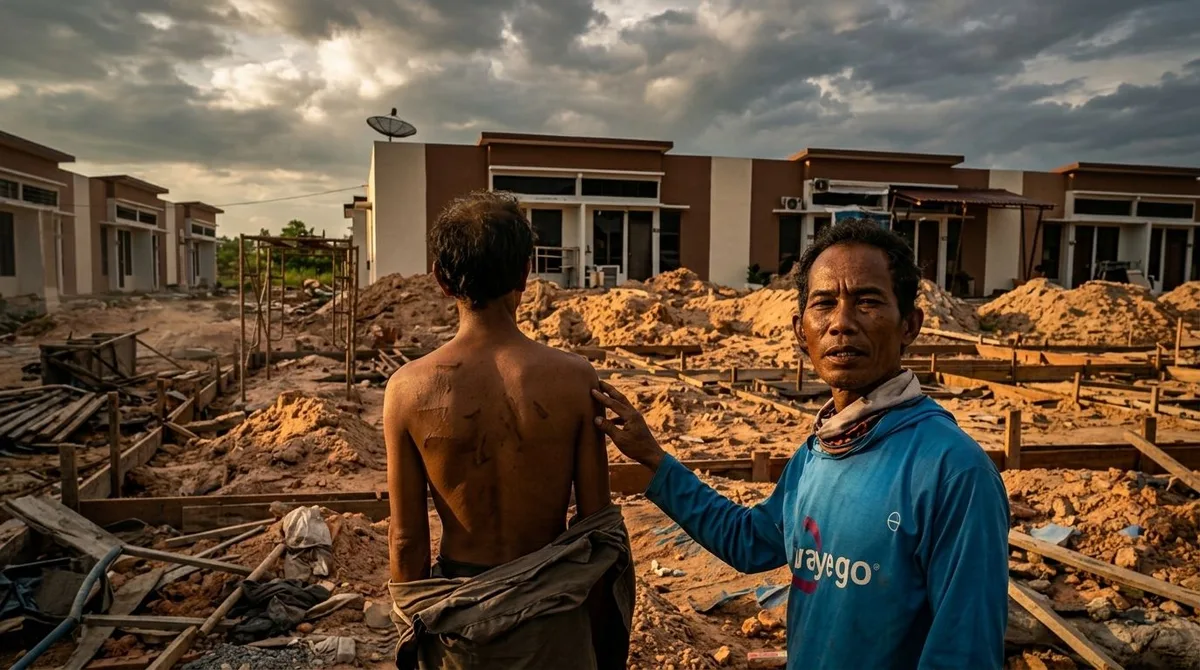 Buruh bangunan di Batam diduga dianiaya perusahaan!