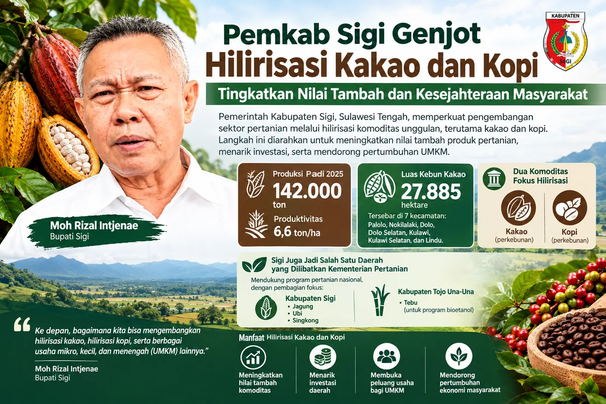 hilirisasi kakao dan kopi Sigi