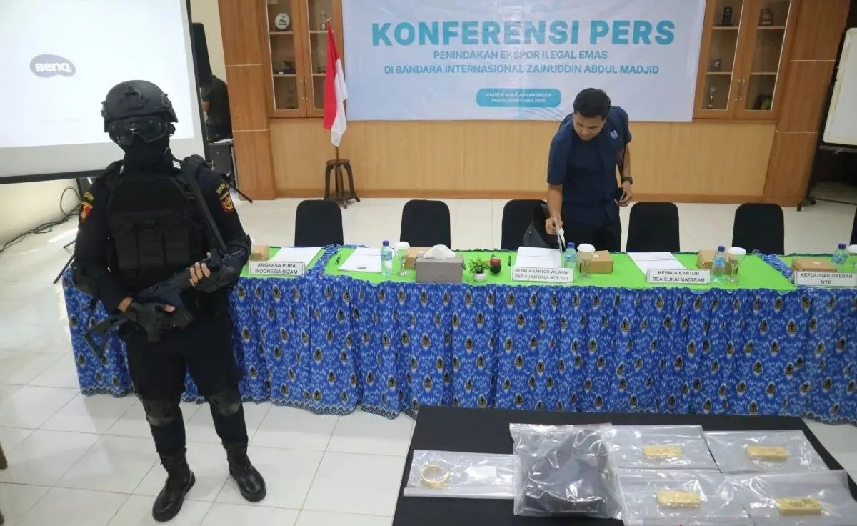 Penyelundupan 5,29 Kilogram Emas, Digagalkan Bea Cukai Mataram