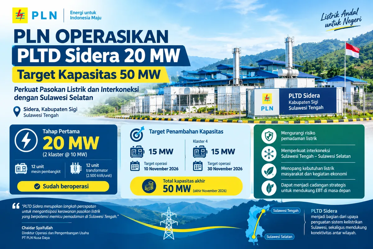 PLTD Sidera di Kabupaten Sigi