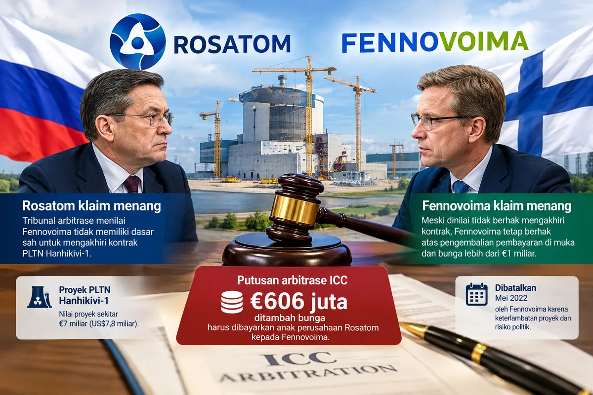 Sengketa PLTN Rosatom dan Fennovoima, Saling Klaim Menang tapi Ada Kewajiban Bayar €606 Juta