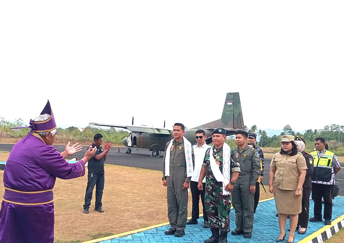 Pesawat CASA TNI AU Melonguane