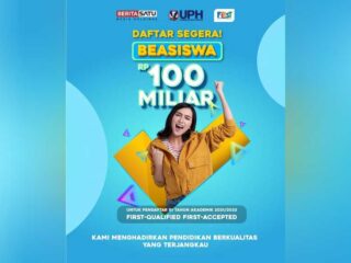 Rayakan Kemerdekaan RI, UPH, First Media, dan Berita Satu berikan beasiswa Rp100 M