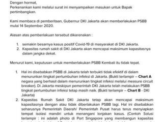 Viral !!! Orang terkaya Indonesia kirim surat ke Jokowi minta PSBB Jakarta dibatalkan