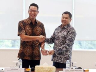 John Riady bertemu Hary Tanoesoedibjo, bahas peluang kerja sama media & properti