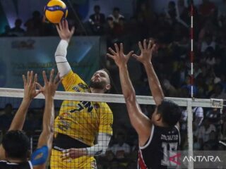 Tundukkan Jakarta LavAni,  STIN BIN ambil alih pimpinan klasemen Voli Proliga