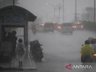 BMKG ingatkan waspadai potensi hujan lebat disertai petir