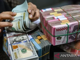 Kurs rupiah turun seiring pasar nantikan data inflasi AS