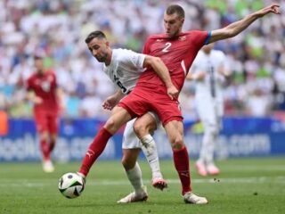 Euro 2024: Gol  'injuri time' pupuskan kemenangan Slovenia atas Serbia