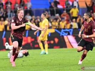 Belgia hidupkan peluang lolos ke 16 besar usai bekuk Rumania 2-0