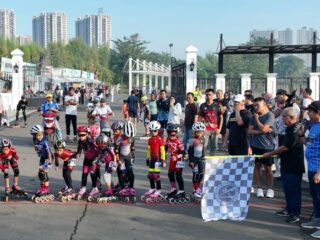 Meikarta semarak, kejuaraan sepatu roda di Central Park diikuti ribuan atlet