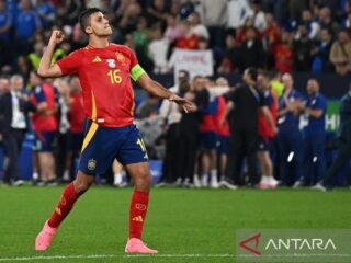 Rodri pengatur serangan tim 'matador' untuk redam Inggris di final Piala Eropa 