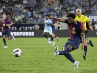 Barcelona tetap tinggi daya tariknya, dalam partai uji coba di AS sedot 196.000 penonton