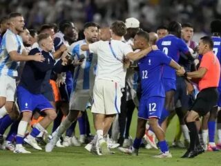Olimpiade: Sempat terlibat keributan, Prancis tundukkan Argentina 1-0
