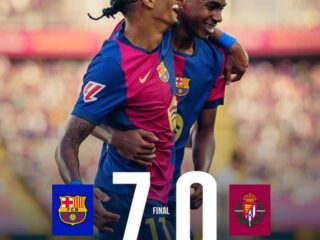 Barcelona pesta gol di kandang atas Valladolid,  Raphinha cetak hattrick