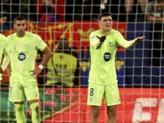 Liga Spanyol: Rekor tak terkalahkan Barcelona dihentikan Osasuna 4-2