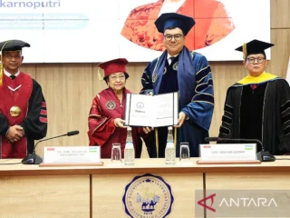 Megawati kembali terima gelar profesor kehormatan, kali ini dari Silk Road IUTCH Uzbekistan