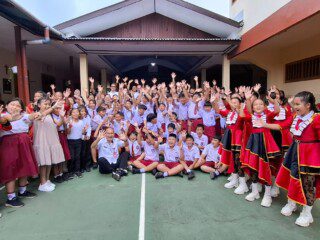 Uji coba makan bergizi gratis di Langowan, sambutan hangat para murid sekolah dasar