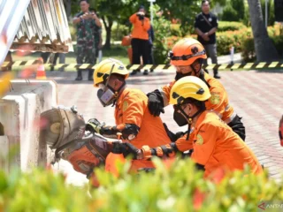 Basarnas gelar simulasi penanganan bencana jelang pelantikan presiden dan wakil presiden