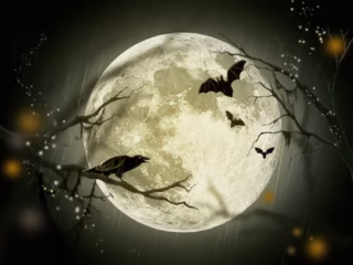 Indahnya 'hunter moon', bisa disaksikan dengan mata telanjang