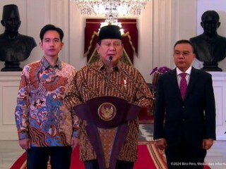 Kabinet Merah Putih diumumkan, total 53 menteri dan setingkat menteri