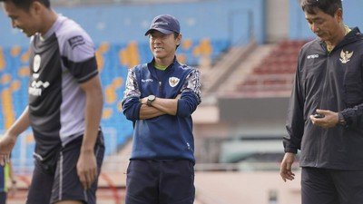 Shin Tae-yong sering bercanda jelang Timnas Indonesia vs Jepang. (Dok. PSSI)