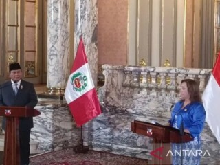 Dianugerahi penghargaan bergengsi dari Presiden Peru, Prabowo: Kehormatan besar bagi saya dan Negara