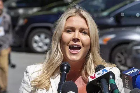 Juru bicara tim kampanye Donald Trump, Karoline Leavitt telah ditunjuk untuk menjabat sekretaris pers Gedung Putih. (AP/AP)