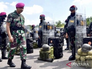 Sebanyak 10.000 Korps Marinir dari 19.000 prajurit TNI AL dikerahkan dukung pengamanan Pilkada Serentak 2024