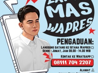“Lapor Mas Wapres” program layanan masyarakat Gibran Rakabuming Raka, relawan dukung penuh