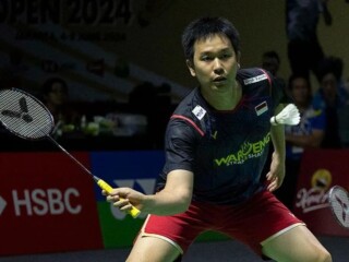 Pebulu tangkis ganda putra Indonesia Hendra Setiawan. ANTARA FOTO/Aprillio Akbar