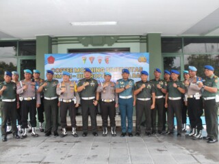 Sinergitas TNI-Polri, Danpomdam IX/Udayana terima kunjungan tim supervisi Propam Mabes Polri