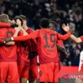 Bayern Muenchen FC merayakan gol mereka ketika melawan RB Leipzig dalam pertandingan Bundesliga pekan ke-15 di Allianz Arena pada Sabtu (21/12/2024) dini hari WIB. https://fcbayern.com.