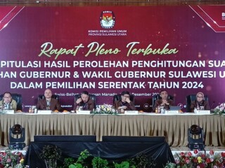 Hasil rekap Pilgub Sulut, YSK-Victory unggul, SK-ADT terima, E2L-HJP masih mencermati