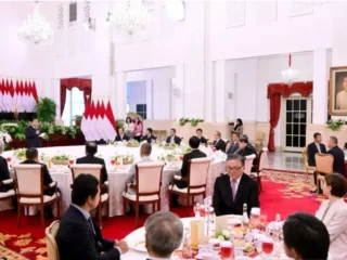 Prabowo sambut pengusaha Jepang dengan jamuan makan siang di Istana