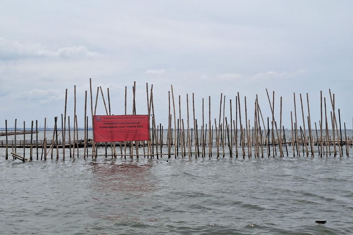 Simpang-siur status pagar laut Bekasi, legal tapi disegel, resahkan ribuan nelayan