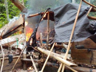 Puluhan mesin tambang emas ilegal di Parigi Moutong dibakar warga