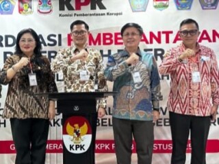 Bukti komitmen wujudkan pemerintahan bebas korupsi, Bupati Joune Ganda rakor bersama KPK