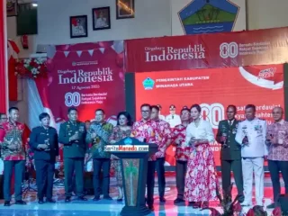 Tos Kenegaraan, Joune Ganda tekankan kebersihan sebagai fondasi peradaban Minahasa Utara