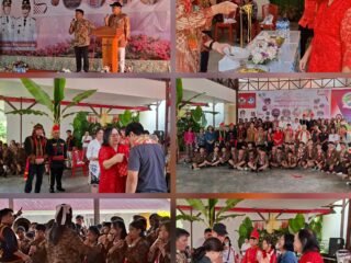 Disuguhi kolintang, musik bambu & cucur siswa SMPN 1 Tomohon, rombongan turis Jepang terpesona